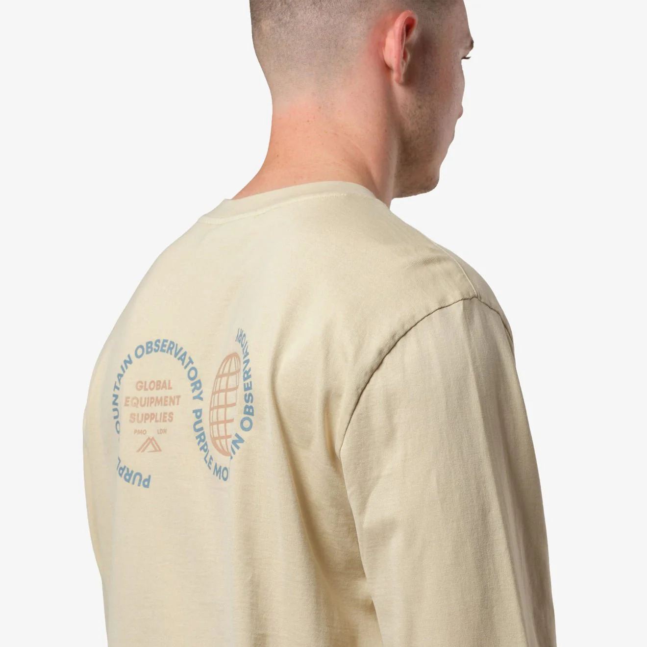 Purple Mountain Observatory Globe L/S Tee Cream - Image 5