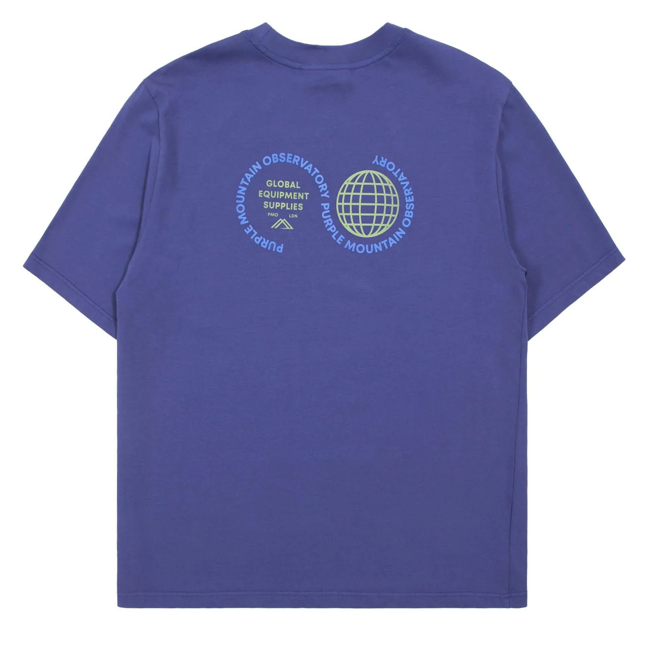 Purple Mountain Observatory Globe S/S Tee Indigo - Image 2