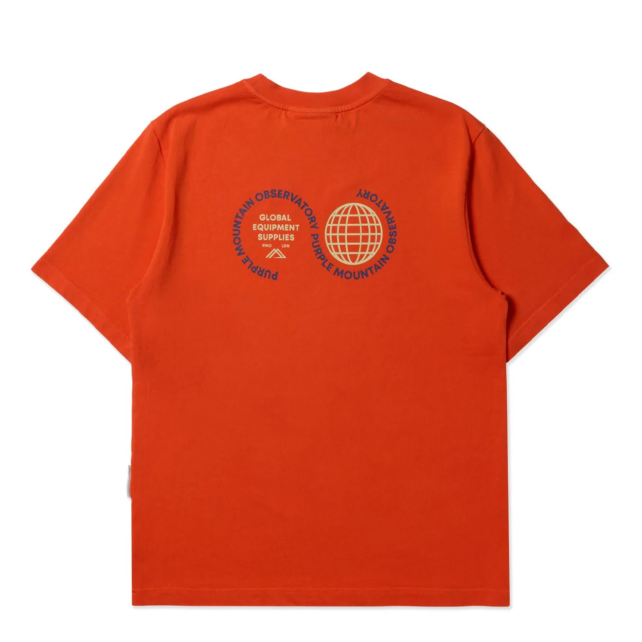 Purple Mountain Observatory Globe SS Tee Orange - Image 2