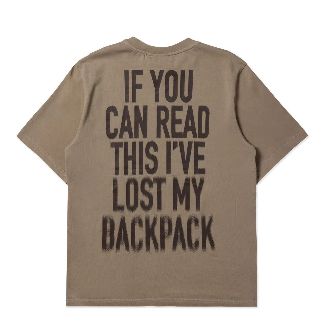 Purple Mountain Observatory Lost My Backpack SS Tee Concrete - Image 2