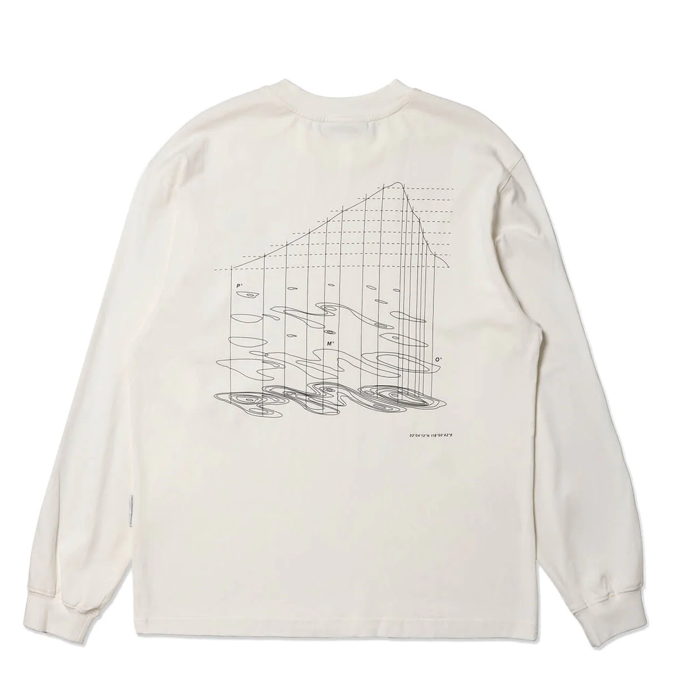 Purple Mountain Observatory Map Projections LS Tee White - Image 2