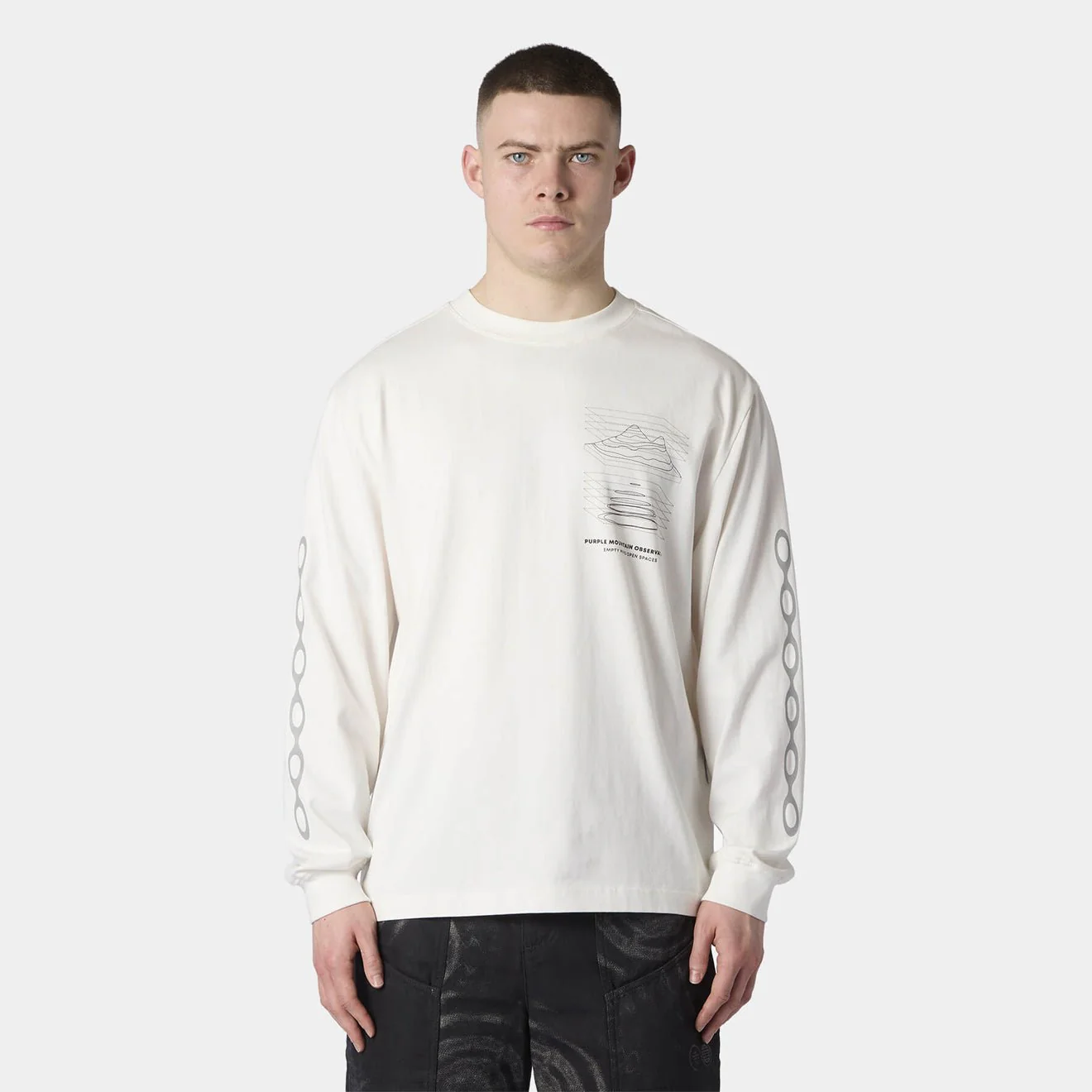 Purple Mountain Observatory Map Projections LS Tee White - Image 3