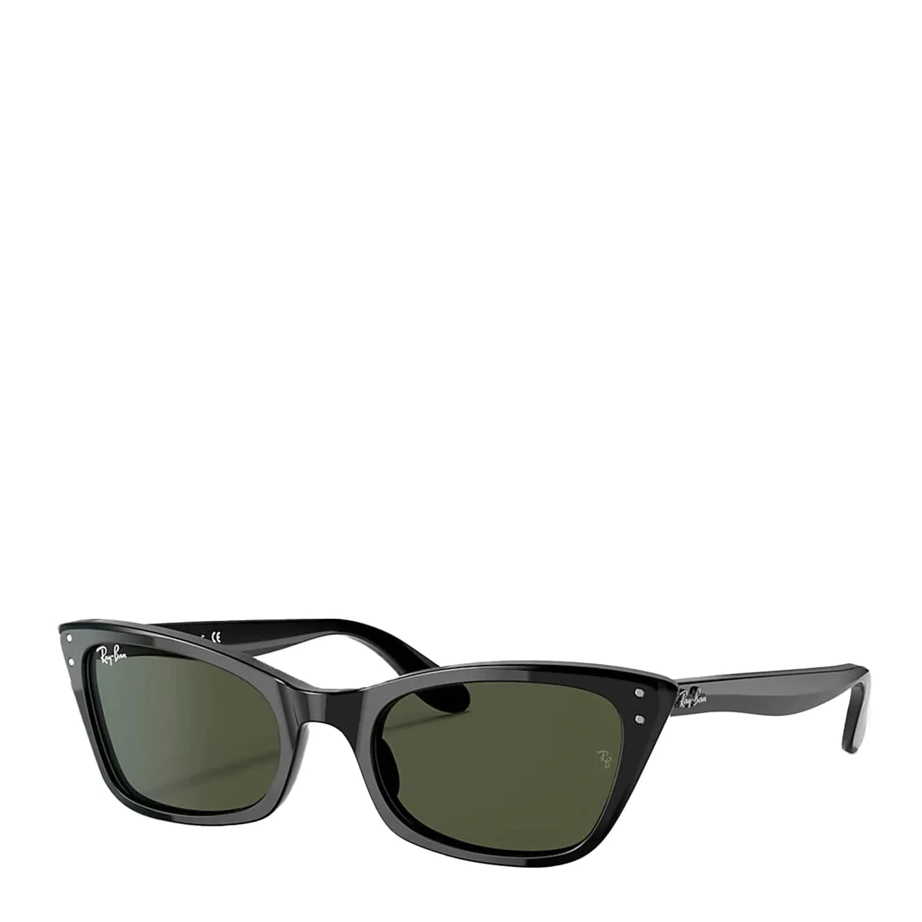 Ray-Ban Lady Burbank RB2299 Sunglasses Black / Green - Image 2