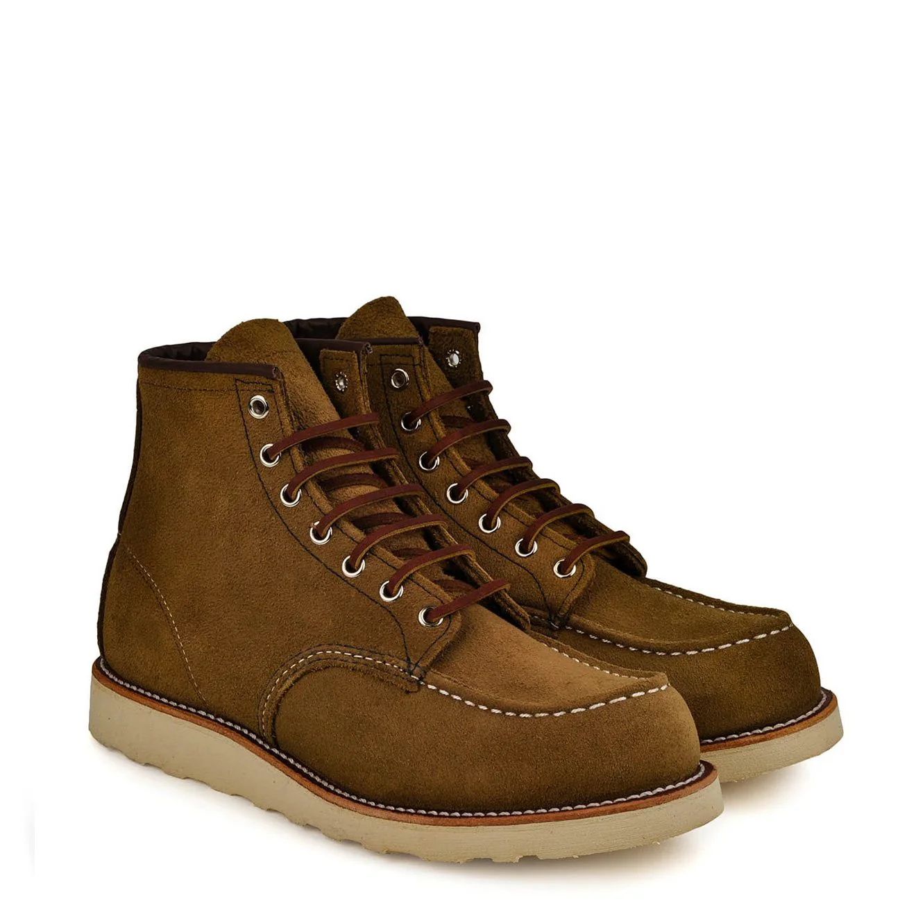 Red Wing 6-Inch Classic Moc Boot Olive Mohave - Image 2