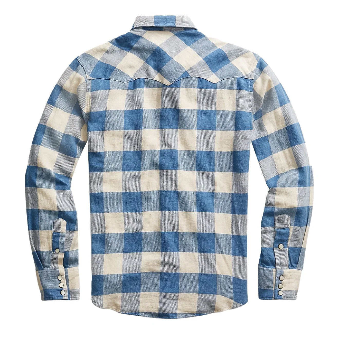 RRL by Ralph Lauren Buffalo L/S Workshirt Indigo / Cream - Image 2