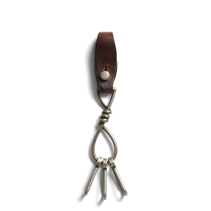 RRL by Ralph Lauren Concha Chain Keyfob Dark Brown - Image 2