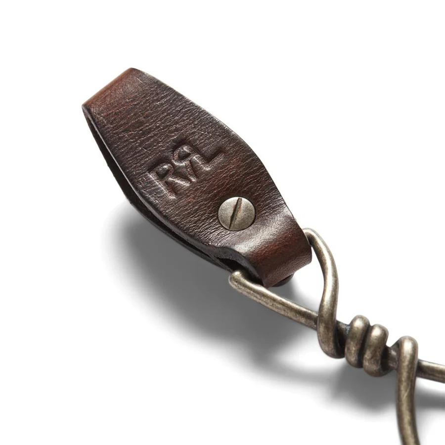 RRL by Ralph Lauren Concha Chain Keyfob Dark Brown - Image 4