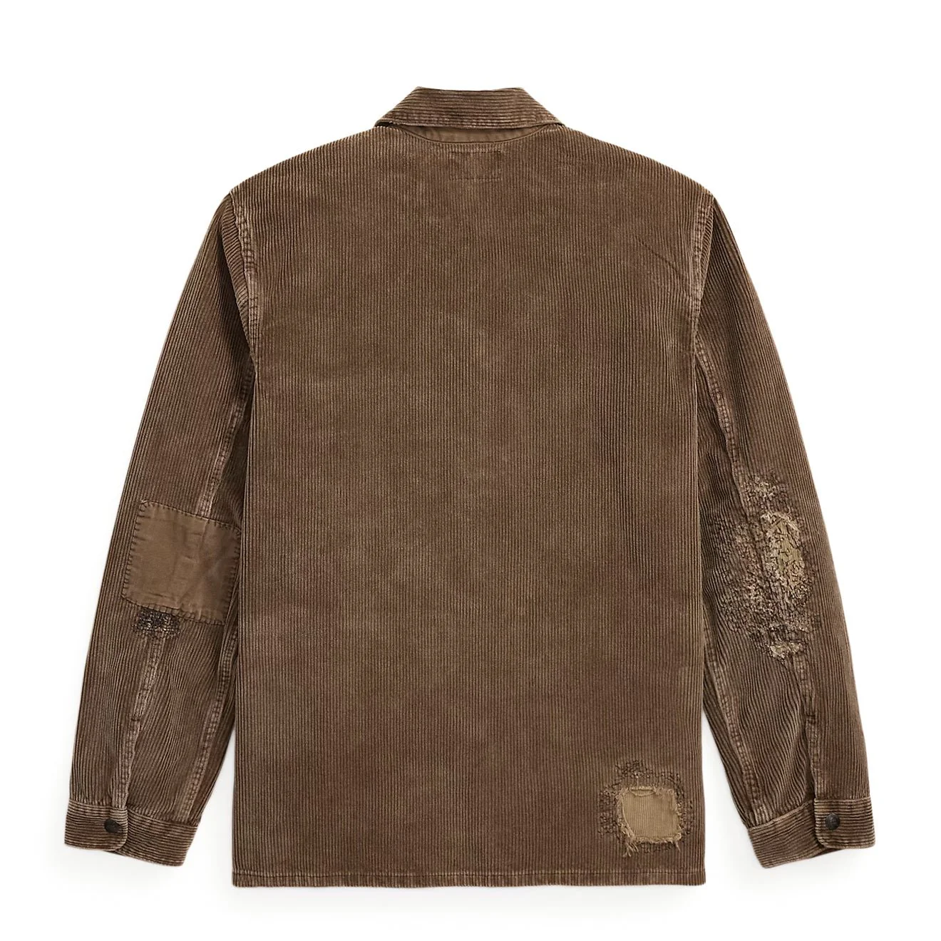 RRL By Ralph Lauren Corduroy Overshirt Repaired Brown - Image 2