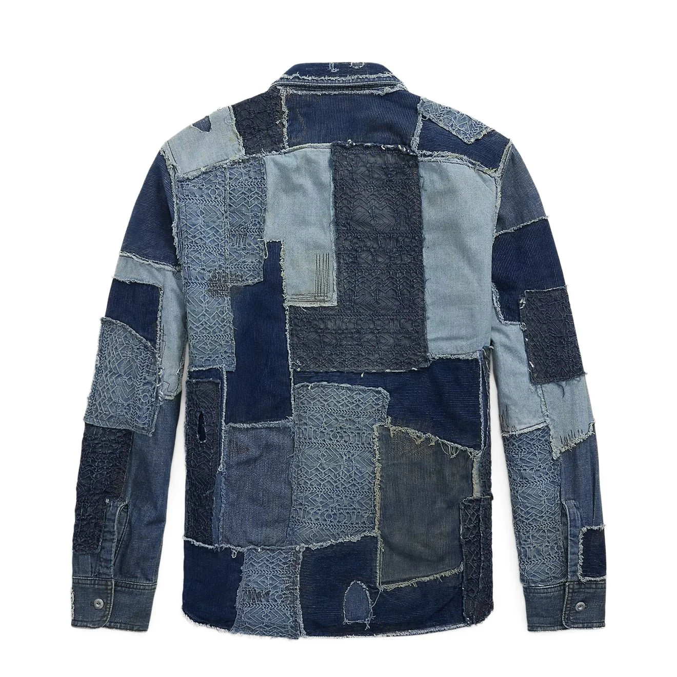 RRL By Ralph Lauren Denim Patchwork Shirt  Indigo - Image 2
