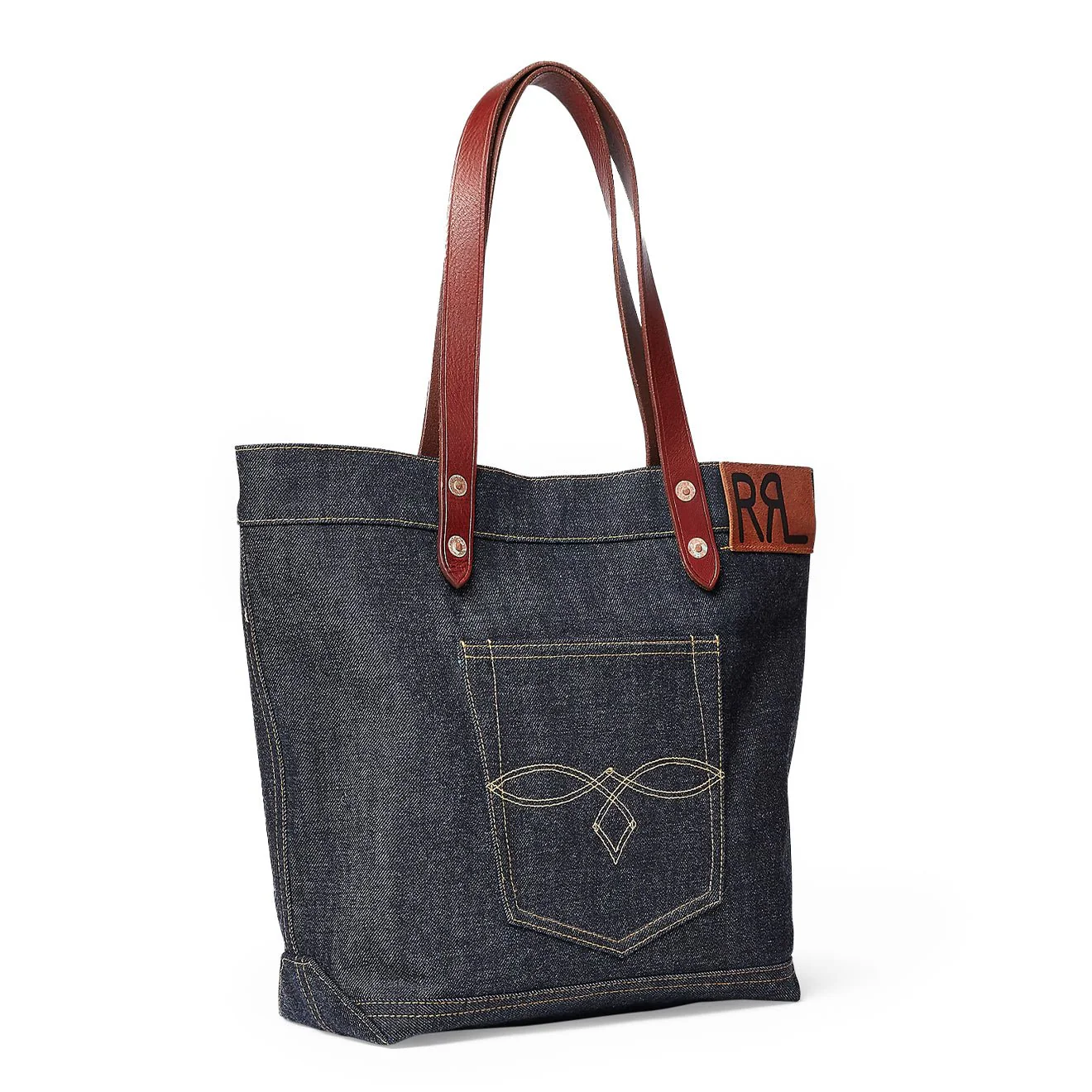 RRL By Ralph Lauren Denim Tote Indigo - Image 2