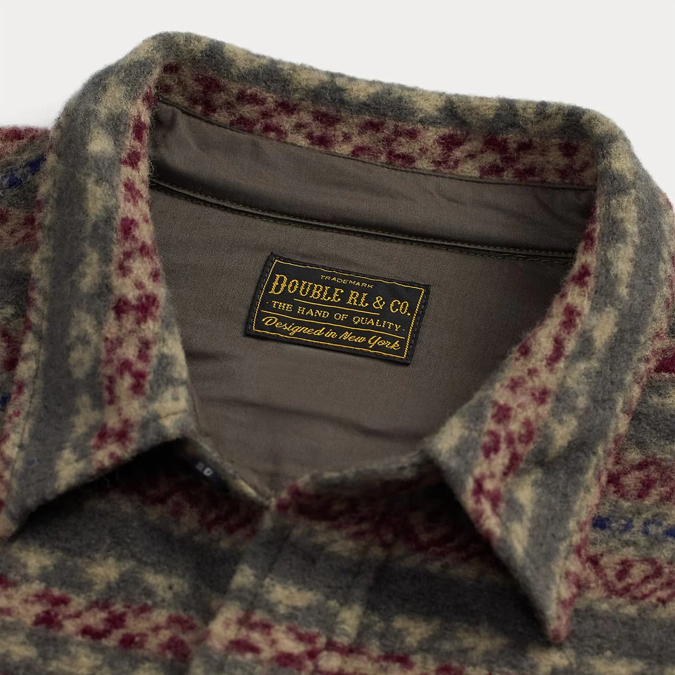 RRL By Ralph Lauren Fair Isle Wool-Blend Workshirt Red / Multi - Image 3