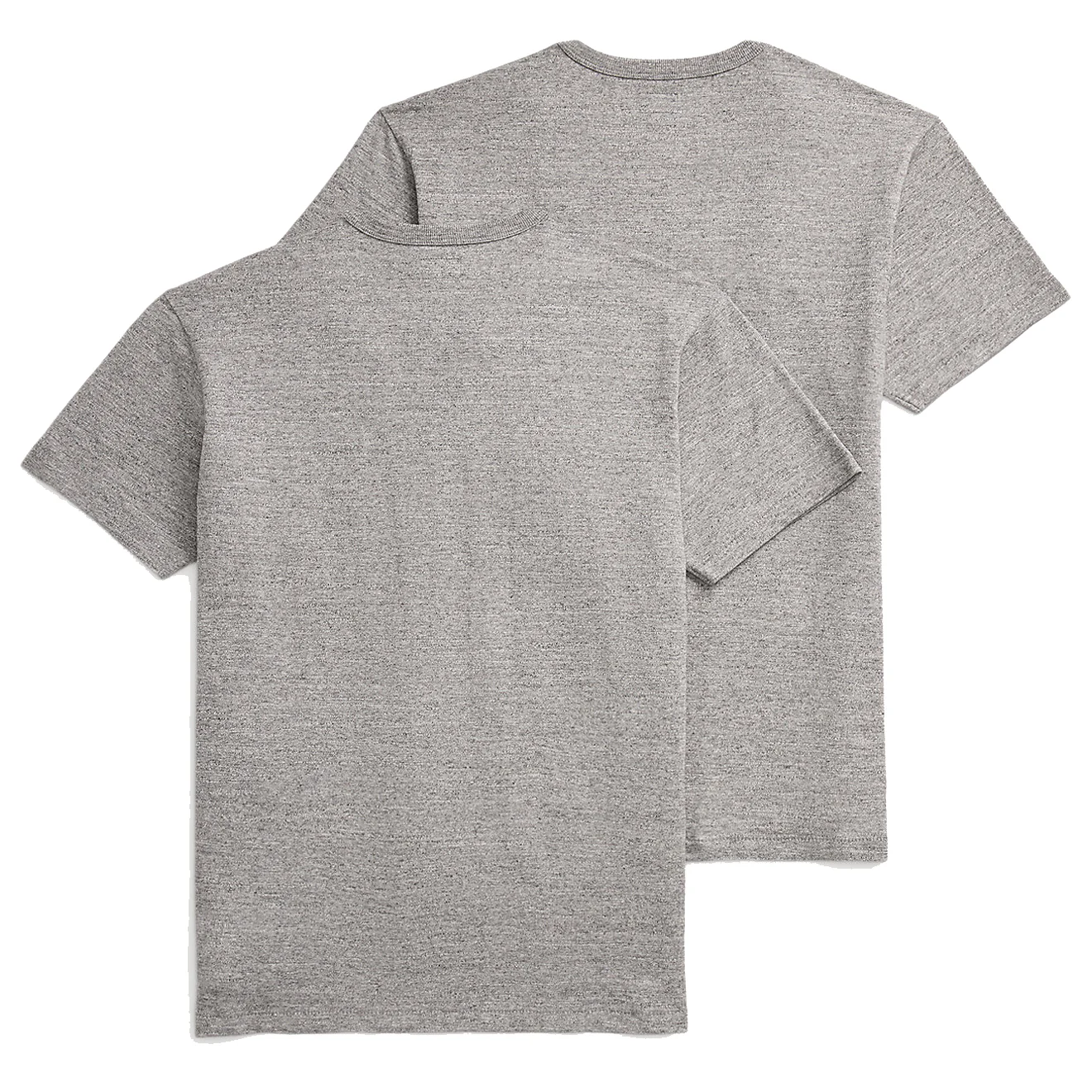 RRL by Ralph Lauren Garment-Dyed Pocket T-Shirt Two-Pack Grey Heather - Image 2