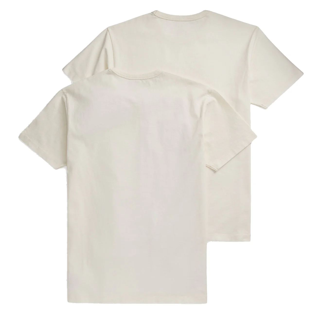 RRL by Ralph Lauren Garment-Dyed Pocket T-Shirt Two-Pack Warm White - Image 2
