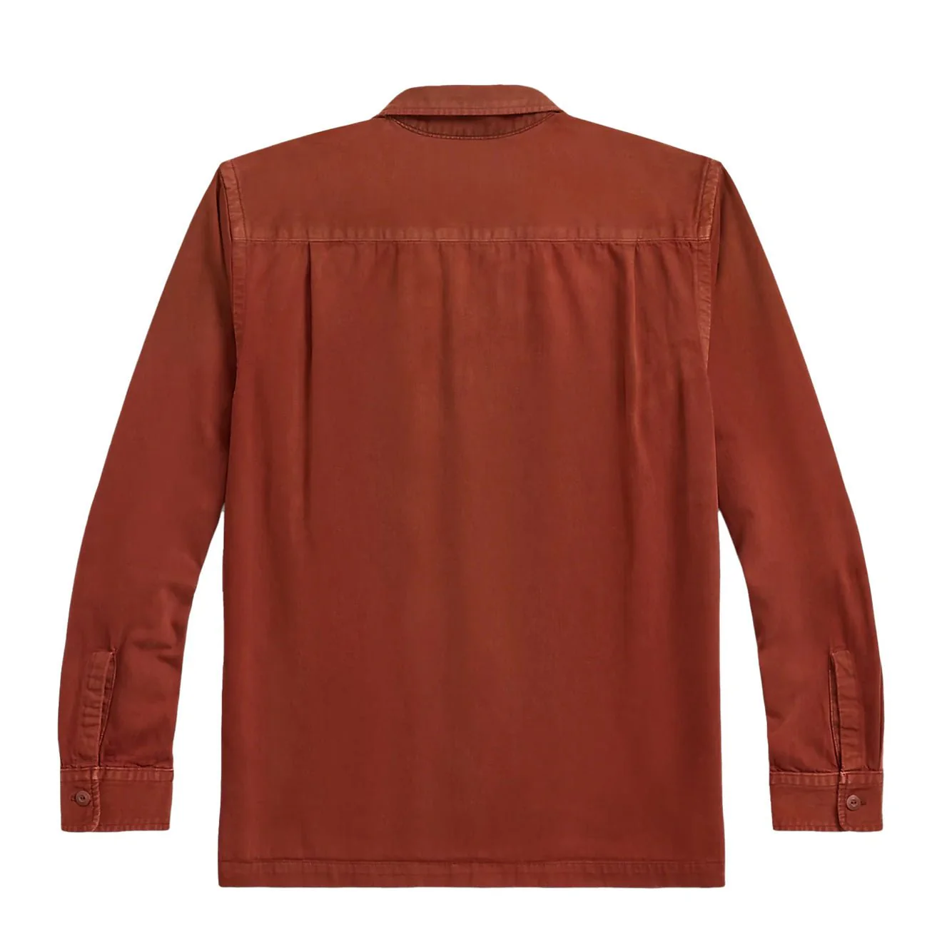RRL By Ralph Lauren Holmes Camp Long Sleeve Sport Shirt Brick - Image 2