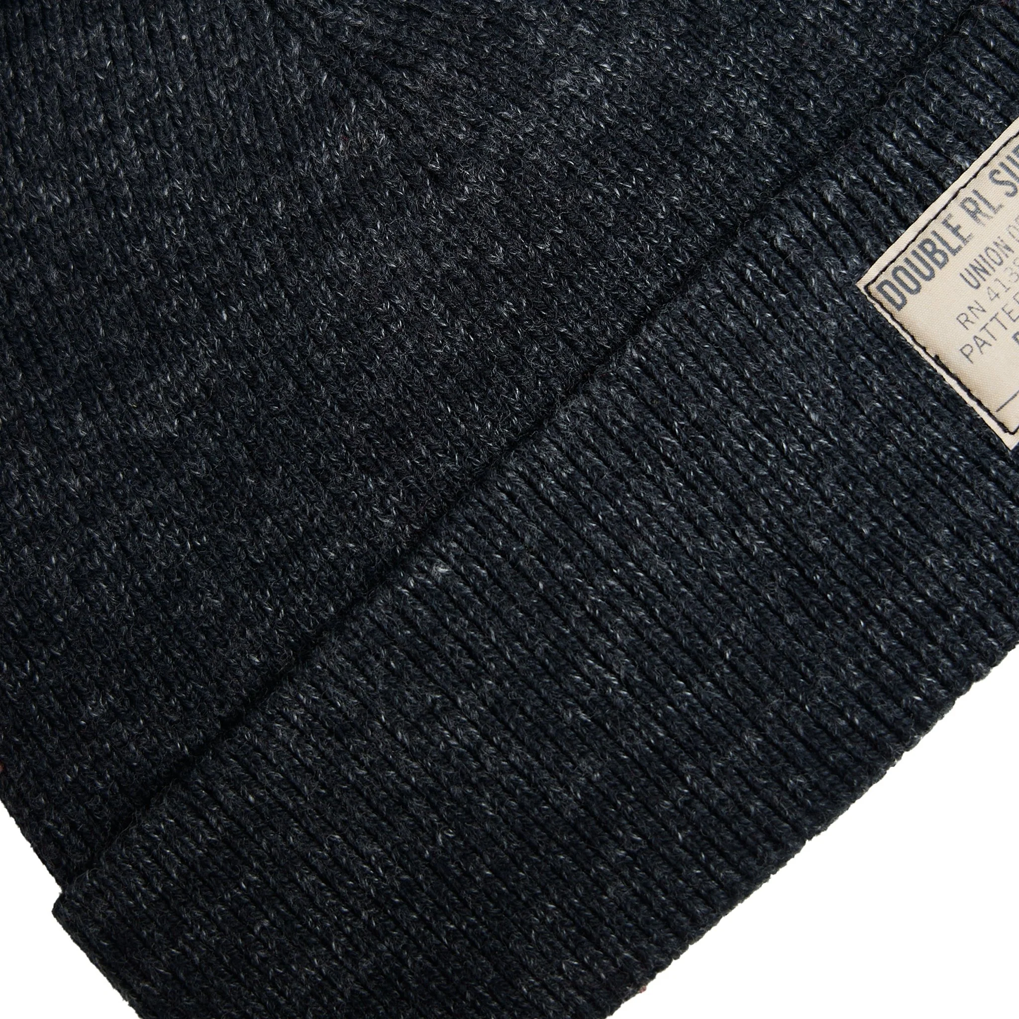 RRL By Ralph Lauren Indigo-Dyed Cotton Watch Cap Black Indigo - Image 3