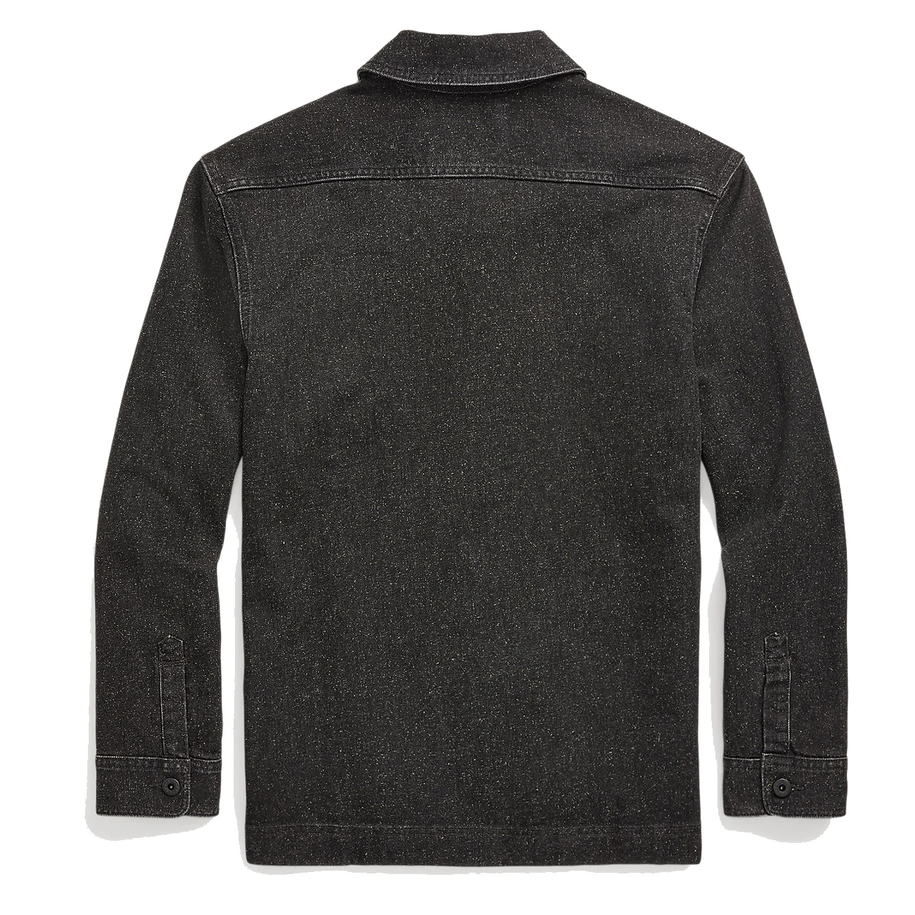 RRL by Ralph Lauren Jaspe Denim Shirt Jacket Black - Image 2