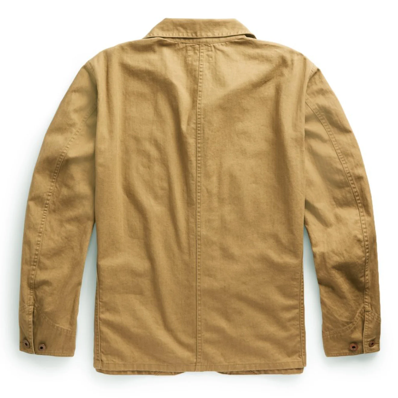 RRL by Ralph Lauren Linen-Cotton Herringbone Chore Jacket Khaki - Image 2