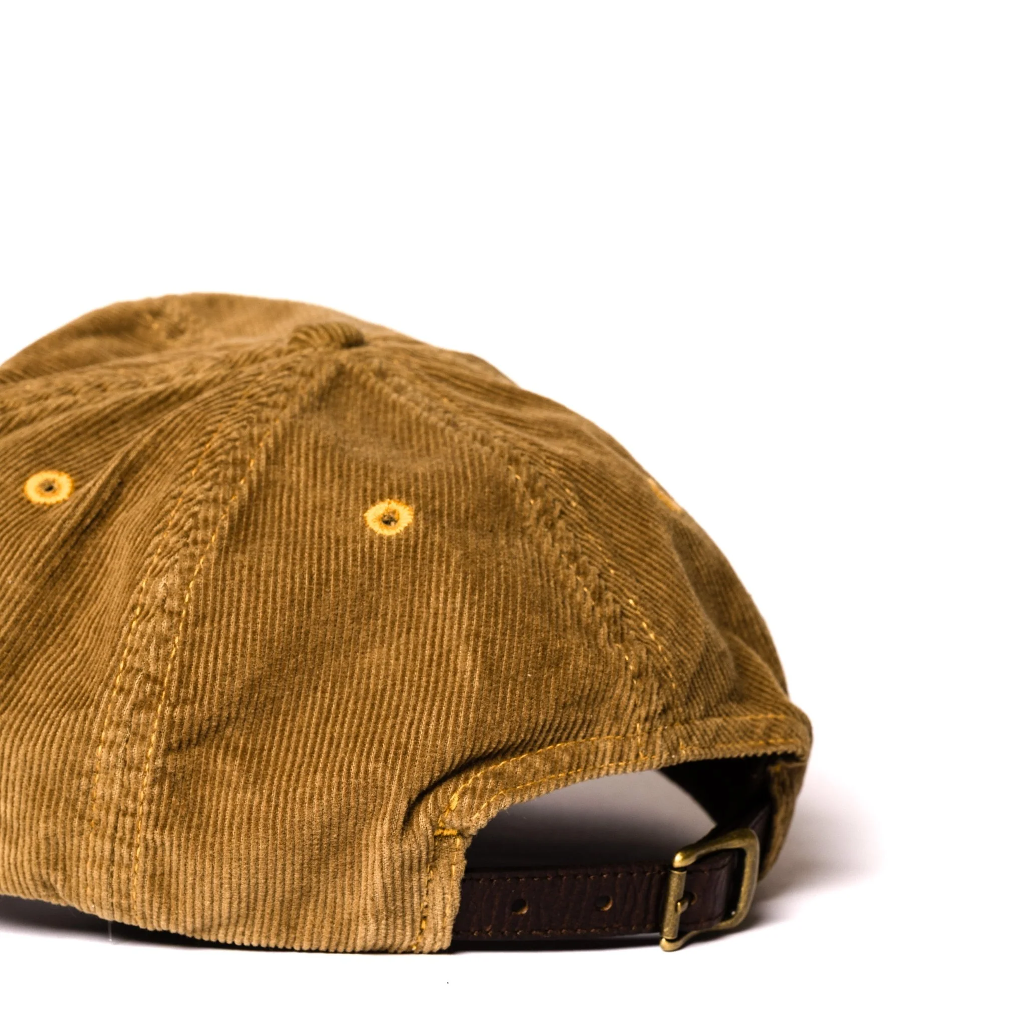 RRL By Ralph Lauren Leather-Patch Corduroy Trucker Cap Tan - Image 3
