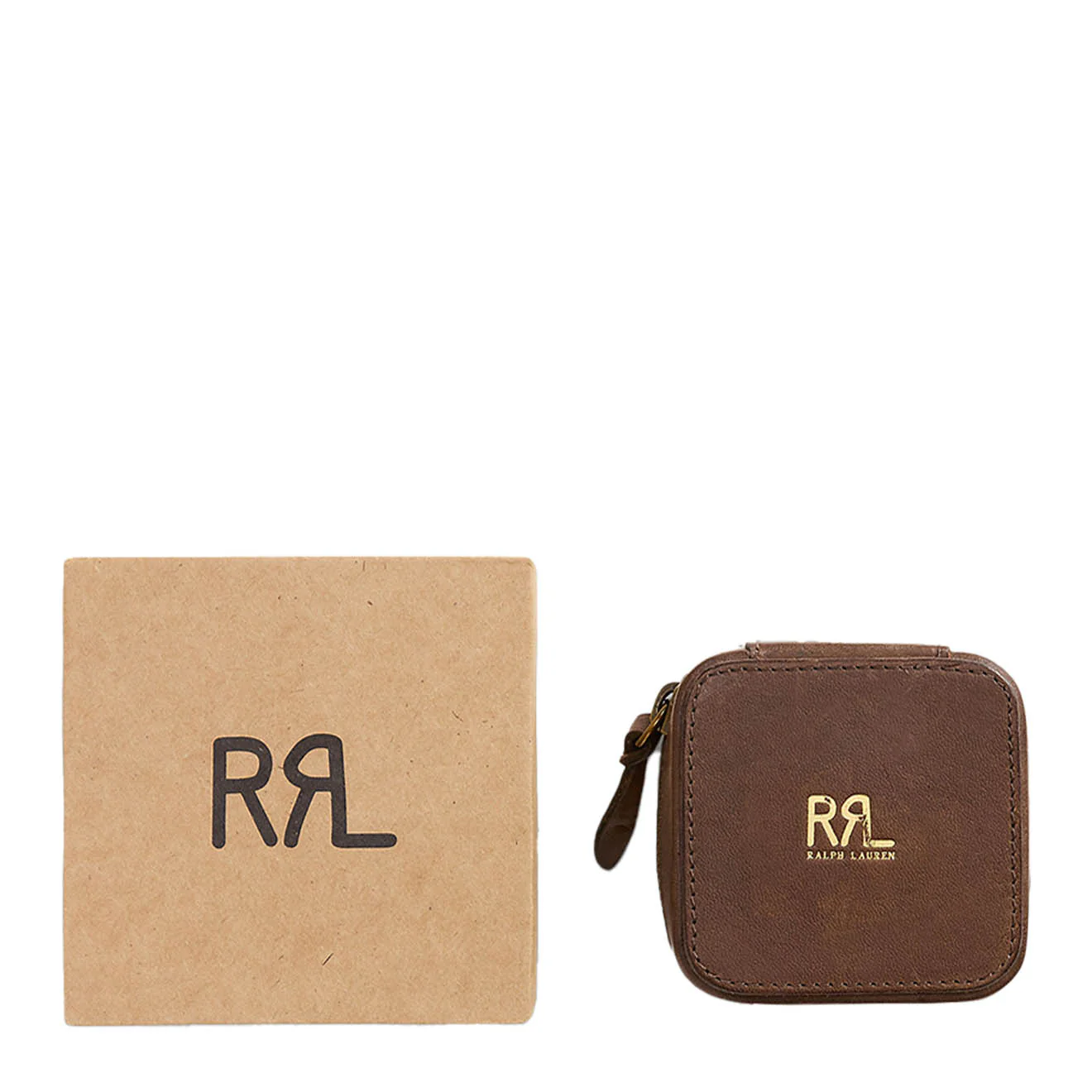 RRL By Ralph Lauren Leather Watch Case Dark Mahogany - Image 3