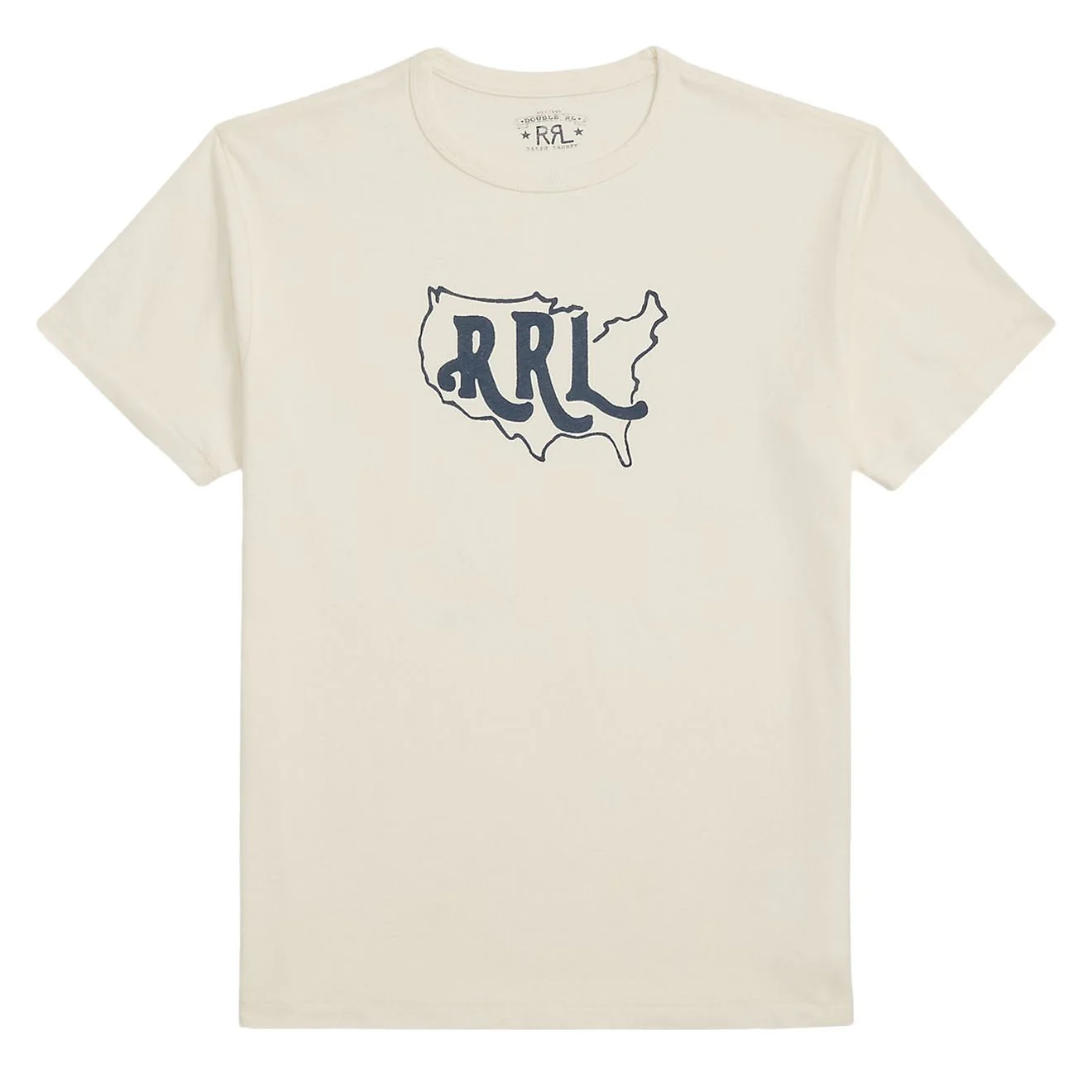 RRL By Ralph Lauren Logo Cotton-Hemp Jersey T-Shirt Warm White