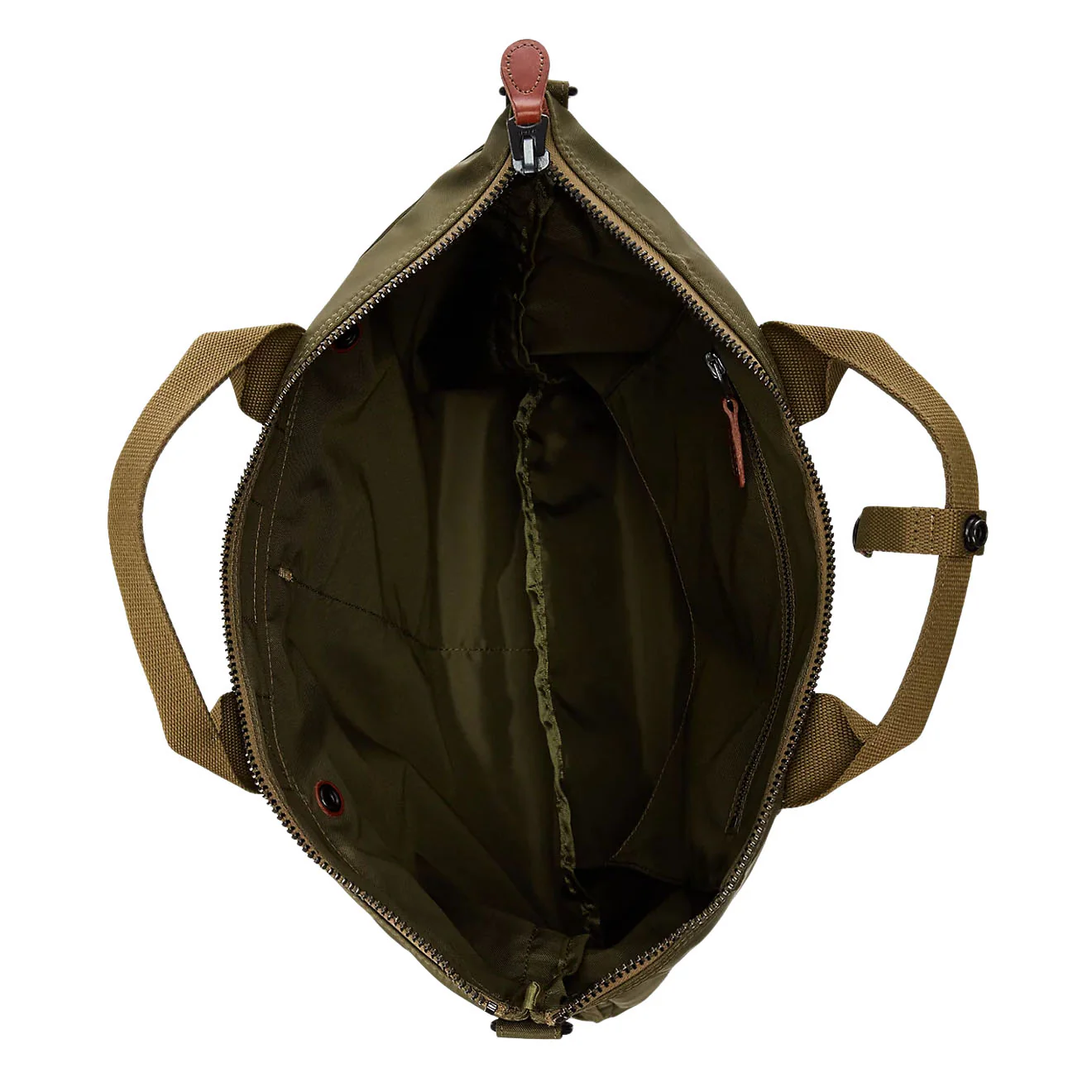 RRL by Ralph Lauren Nylon Canvas Utility Bag Olive Drab - Image 3