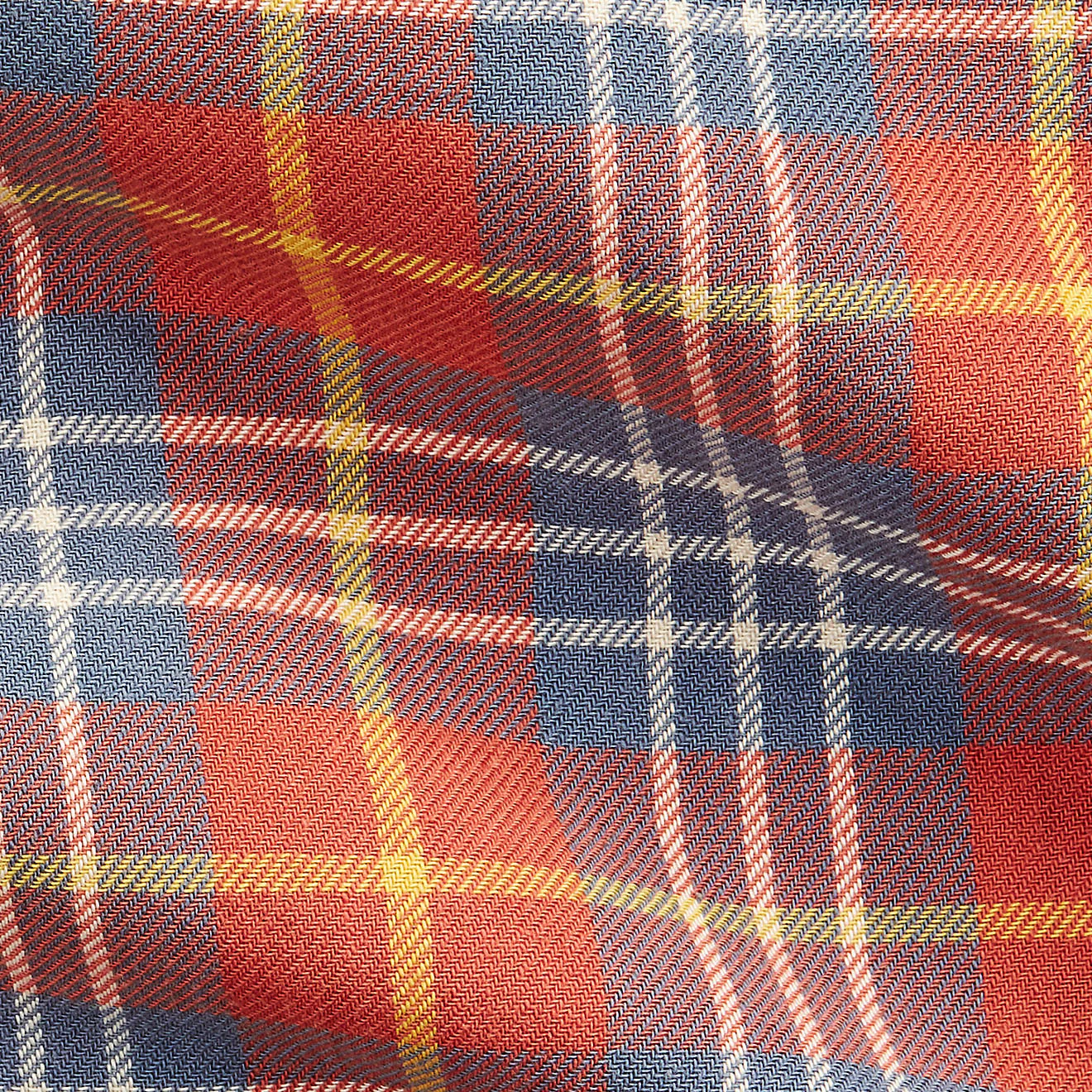 RRL by Ralph Lauren Plaid Twill Workshirt Red / Blue - Image 2
