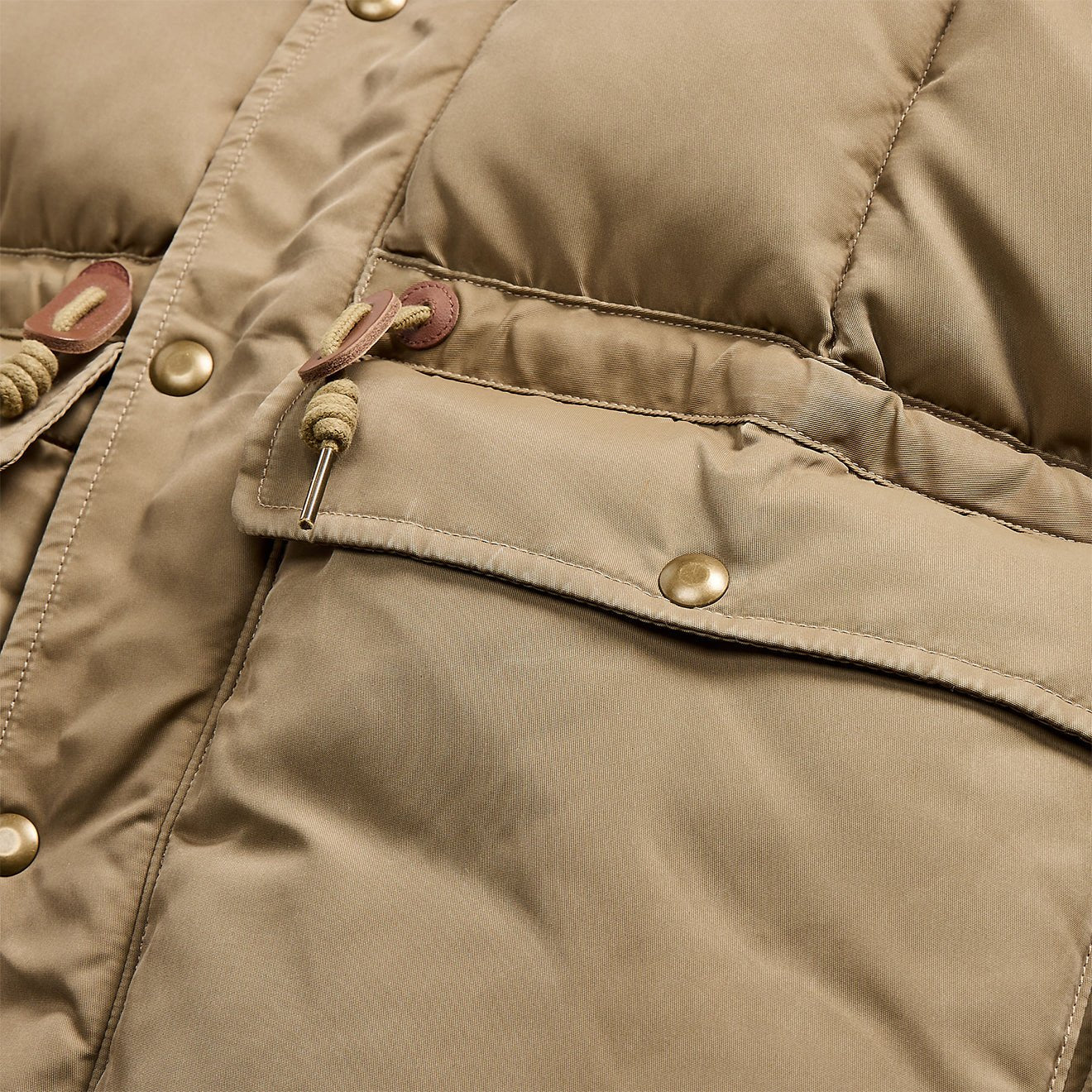 RRL by Ralph Lauren Quilted Hooded Jacket Vintage Khaki - Image 4