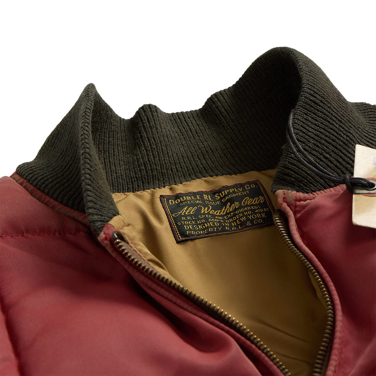 RRL by Ralph Lauren Quilted Vest Vintage Red - Image 3