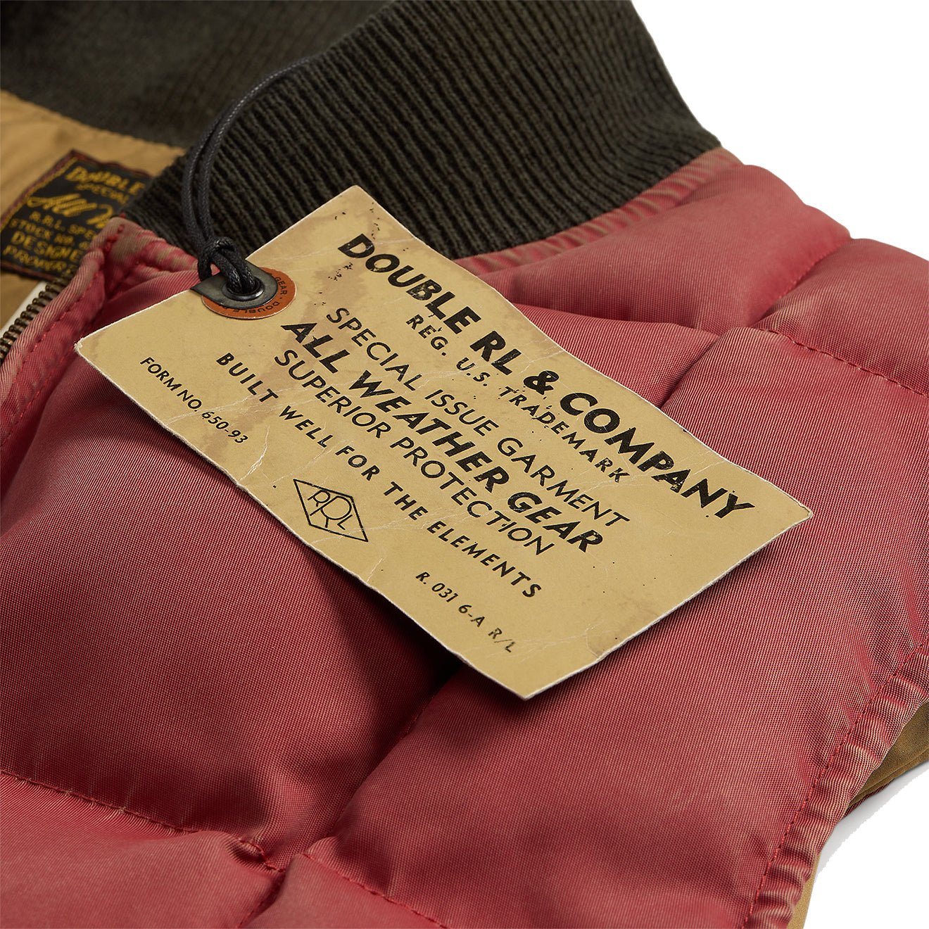 RRL by Ralph Lauren Quilted Vest Vintage Red - Image 4