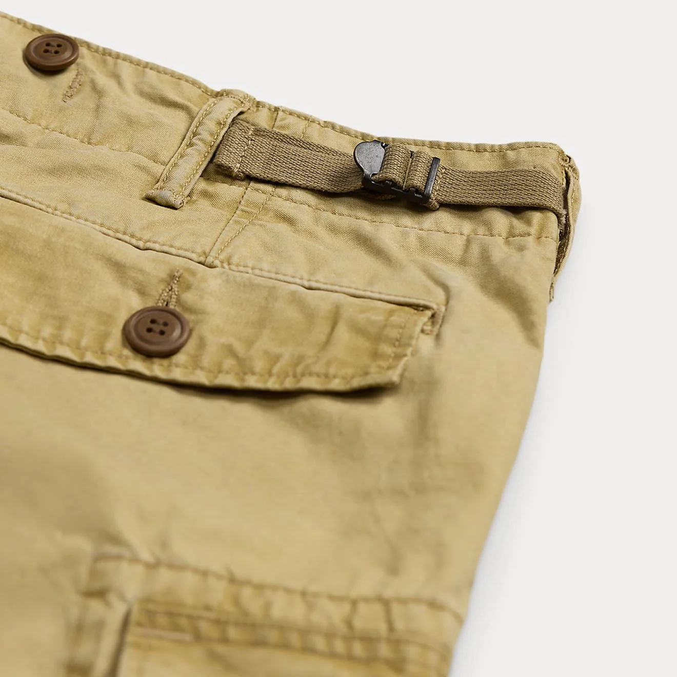 RRL By Ralph Lauren Ranger Poplin Cargo Trouser Faded Khaki - Image 4