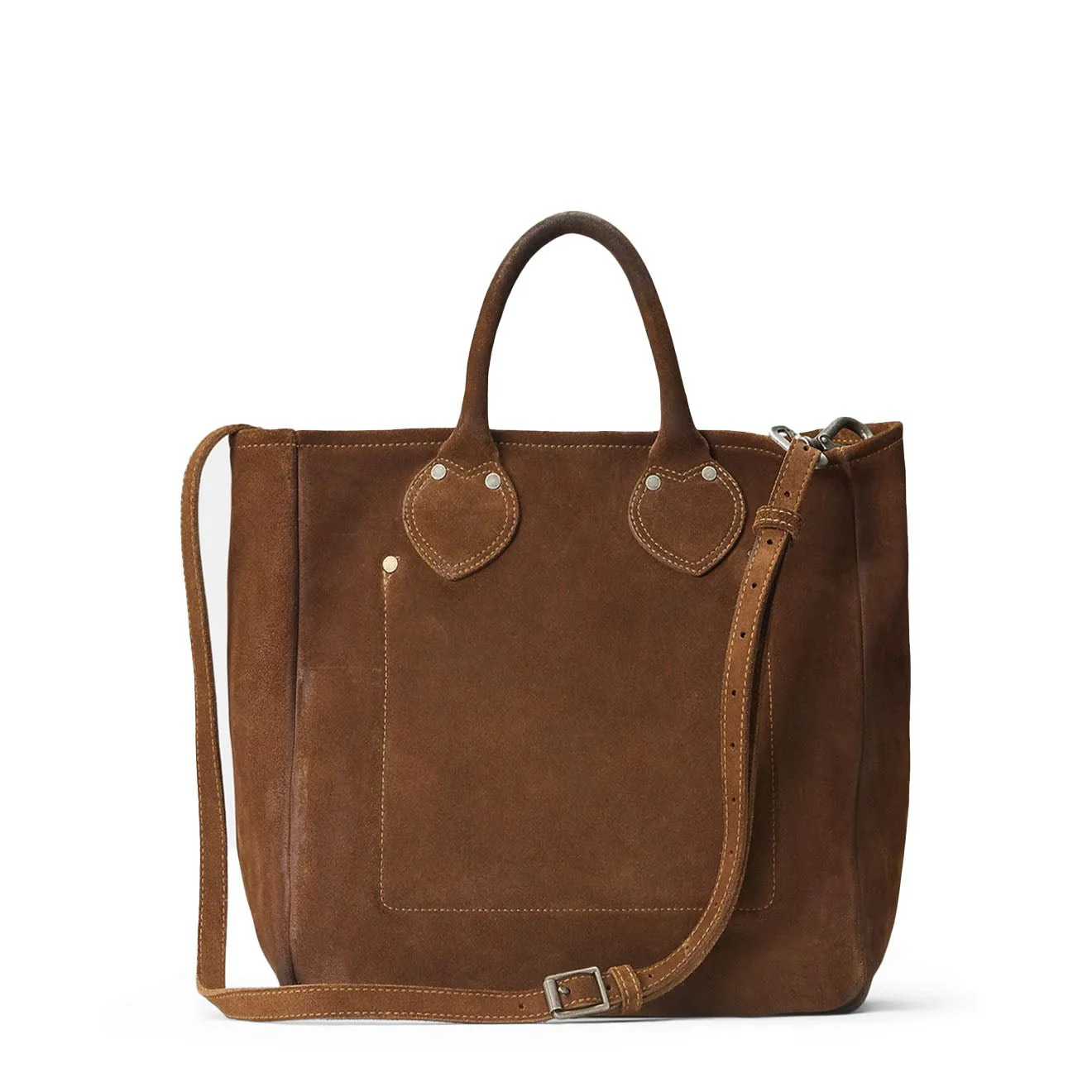 RRL By Ralph Lauren Roughout Suede Tote Brown - Image 2