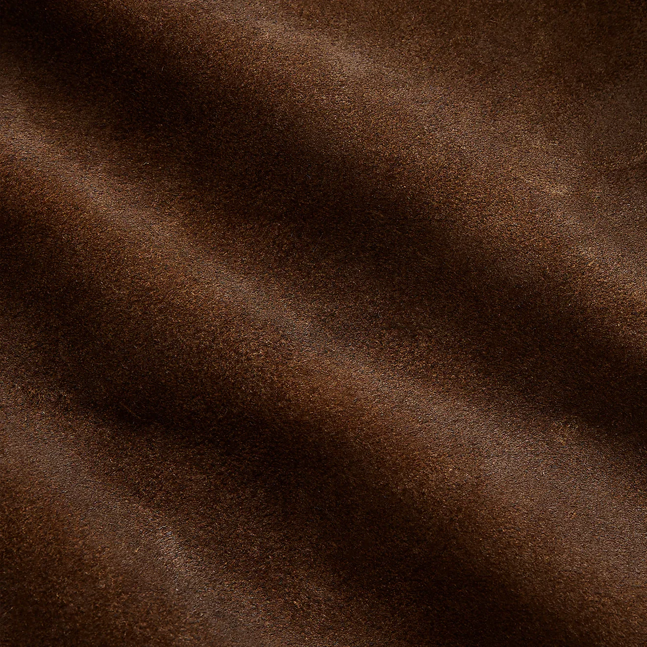 RRL by Ralph Lauren Roughout Suede Western Overshirt Brown - Image 3