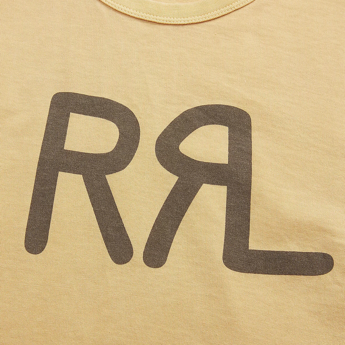 RRL by Ralph Lauren RRL Ranch Logo T-Shirt Yellow - Image 4