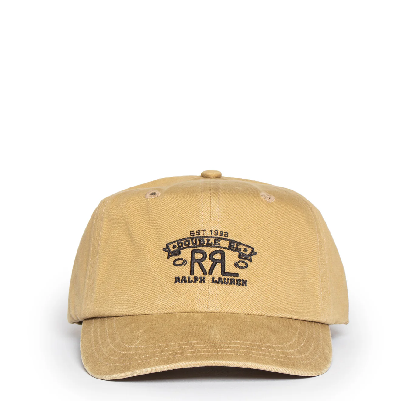 RRL by Ralph Lauren RRL Ranch Logo Twill Ball Cap Khaki - Image 2