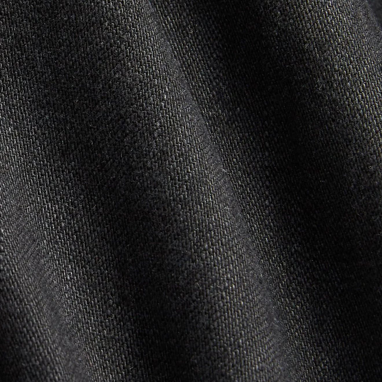 RRL by Ralph Lauren Slim Fit Denim Western Shirt Black - Image 3