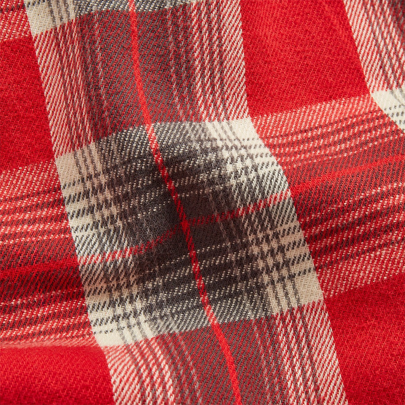 RRL by Ralph Lauren Slim Fit Plaid Twill Western Shirt Red / Grey - Image 6