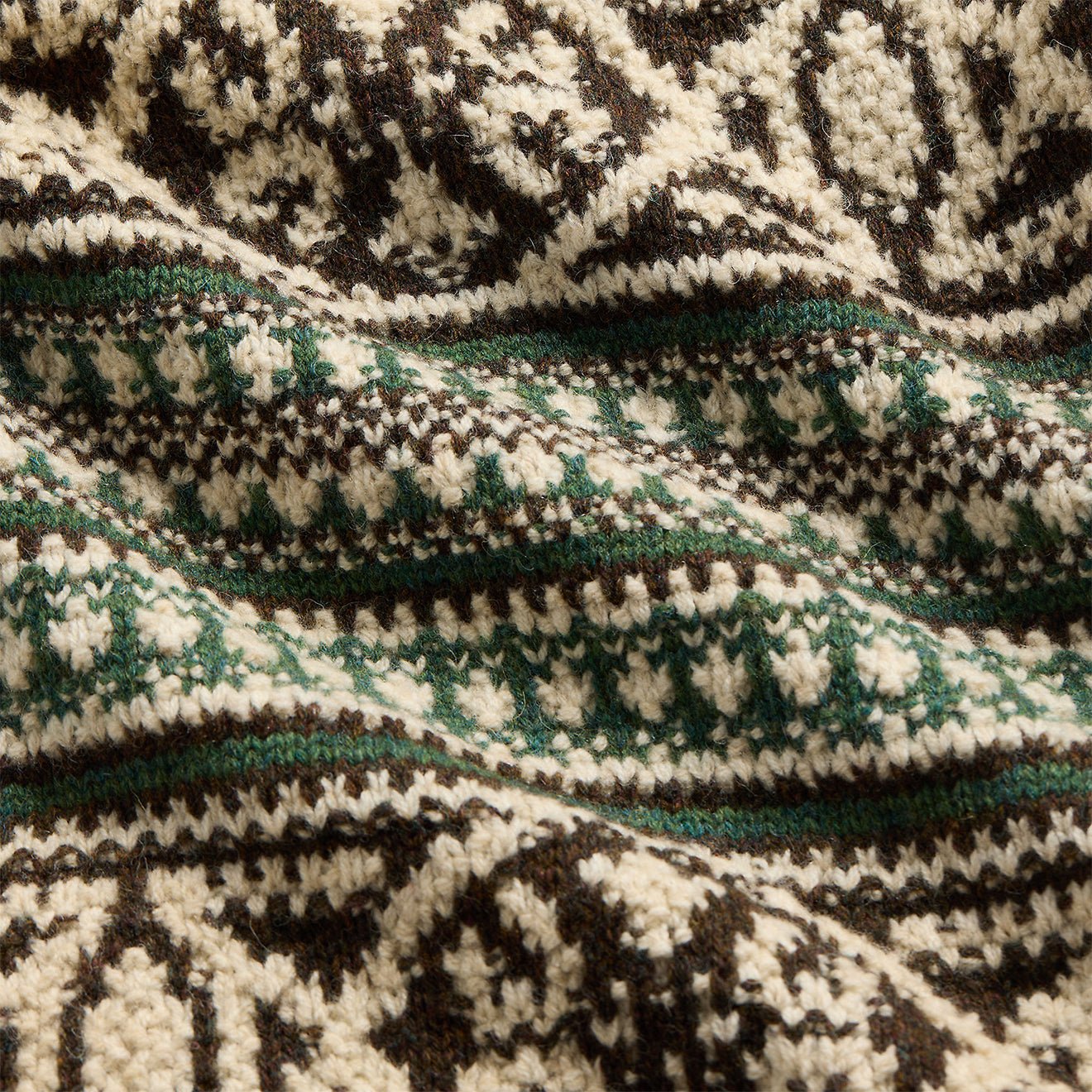 RRL by Ralph Lauren Wool Full-Zip Cardigan Green Multi - Image 5
