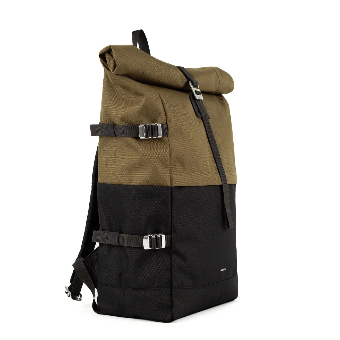 Sandqvist Icon Rolltop Backpack 16" Multi Olive - Image 3