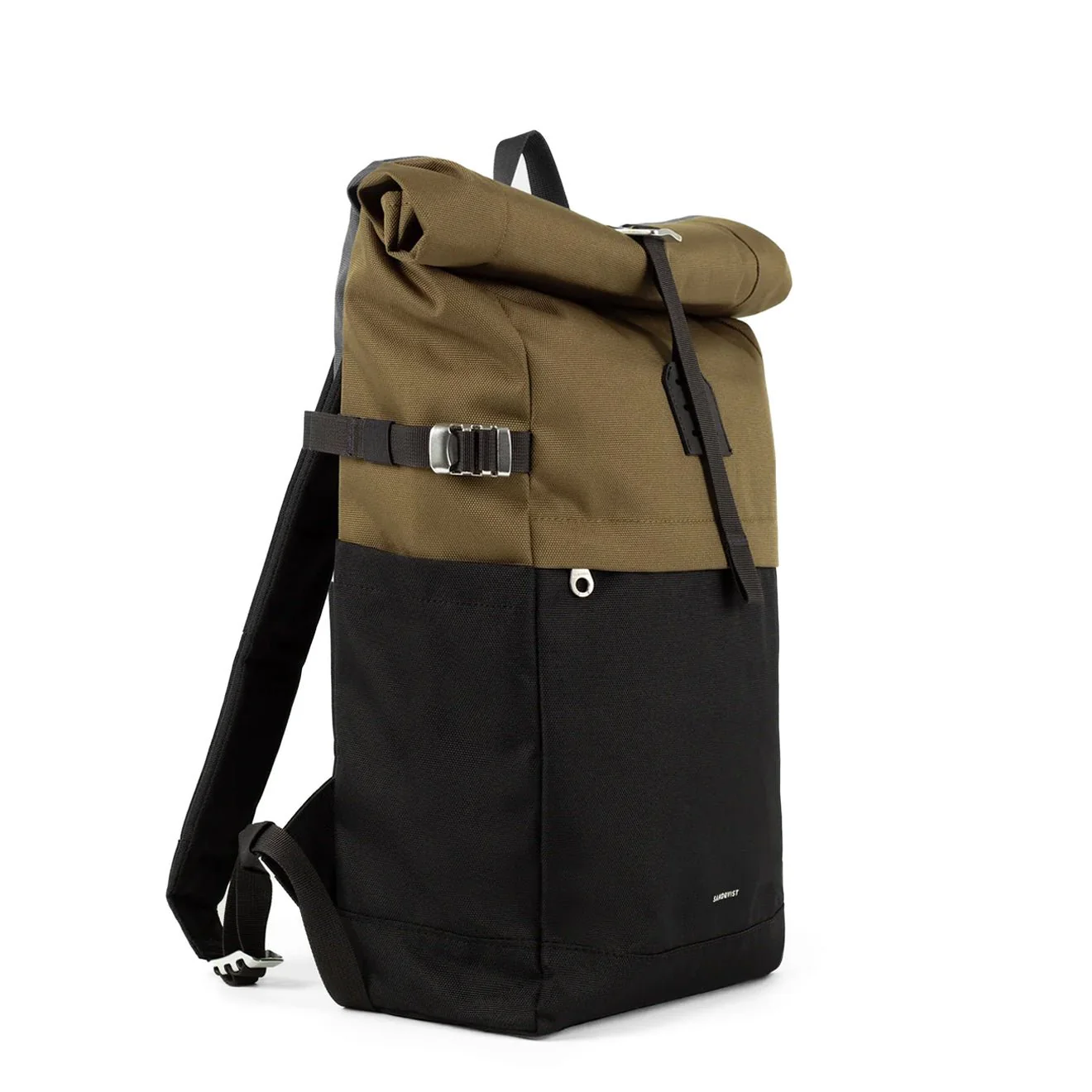 Sandqvist Icon Rolltop Backpack 16" Multi Olive - Image 4