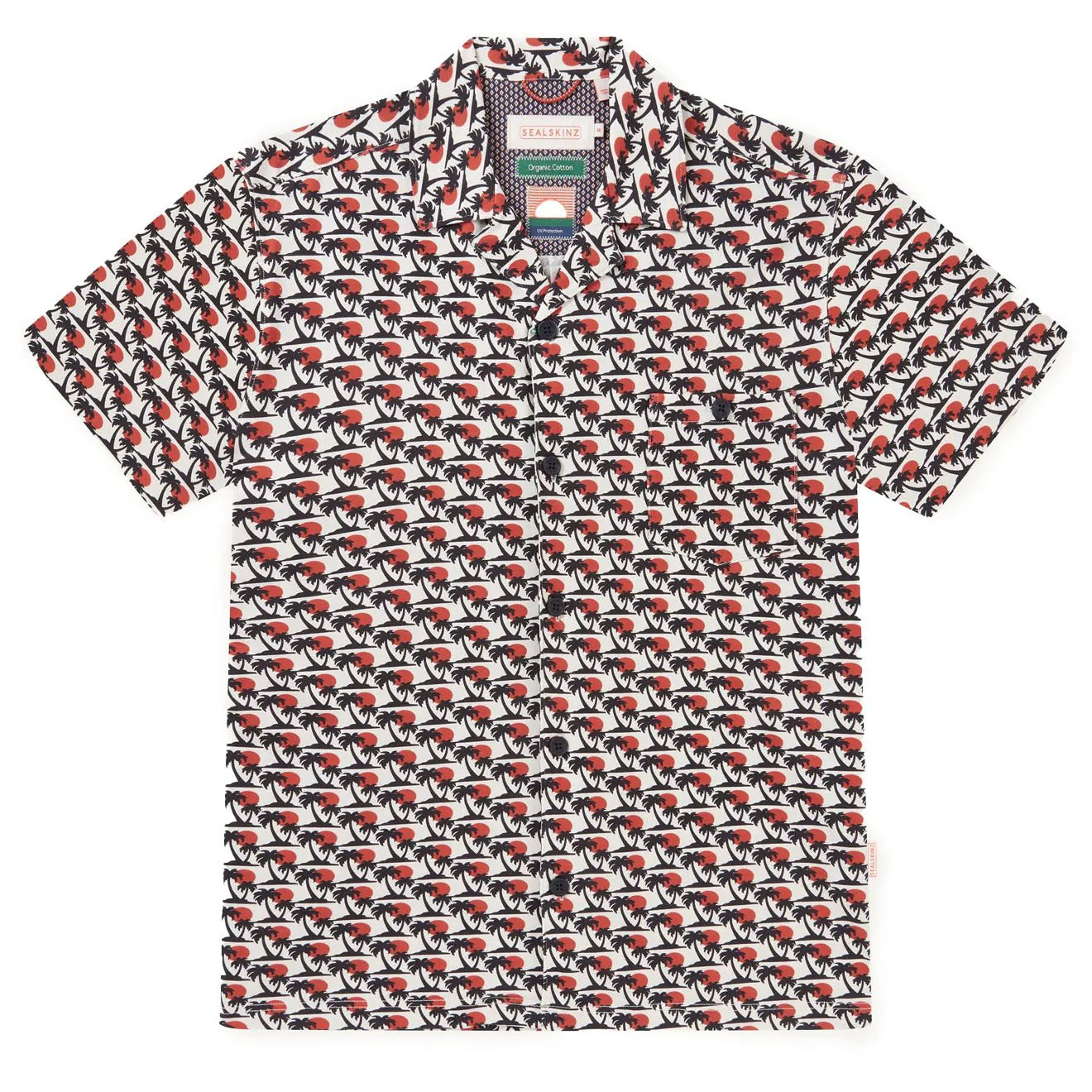 Sealskinz Bexwell UV Protection SS Jersey Palm Print Shirt Navy