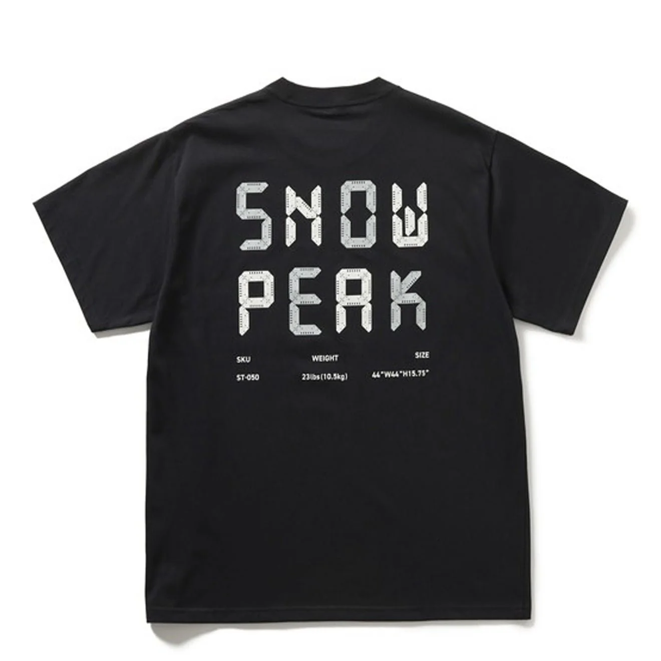 Snow Peak Back Printed Logo T-Shirt Black - Image 2