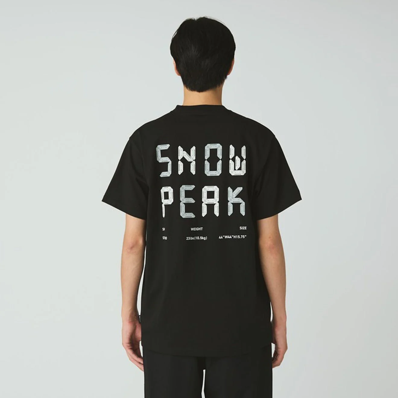 Snow Peak Back Printed Logo T-Shirt Black - Image 4
