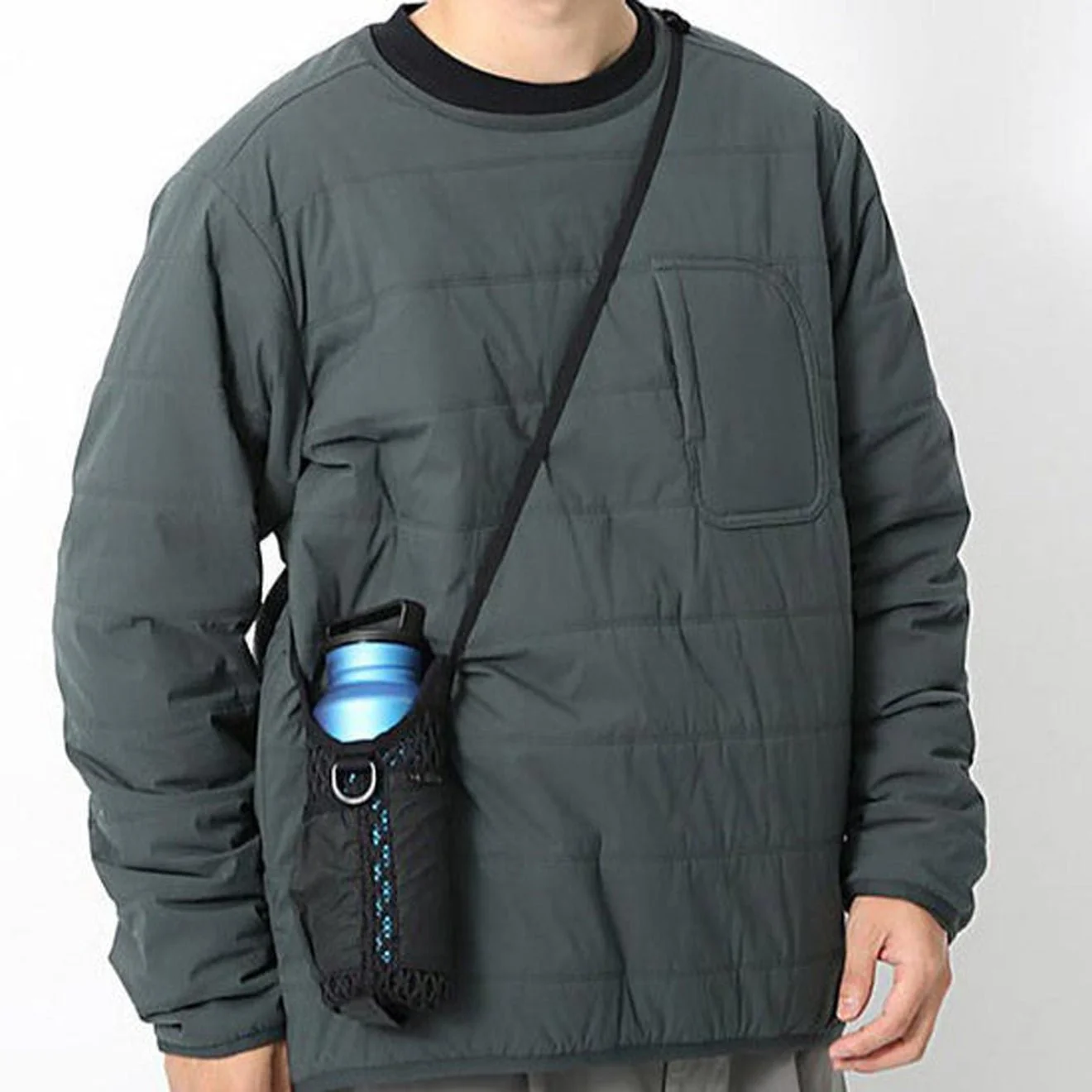 Snow Peak Double Face Mesh Bottle Carrier Black - Image 2