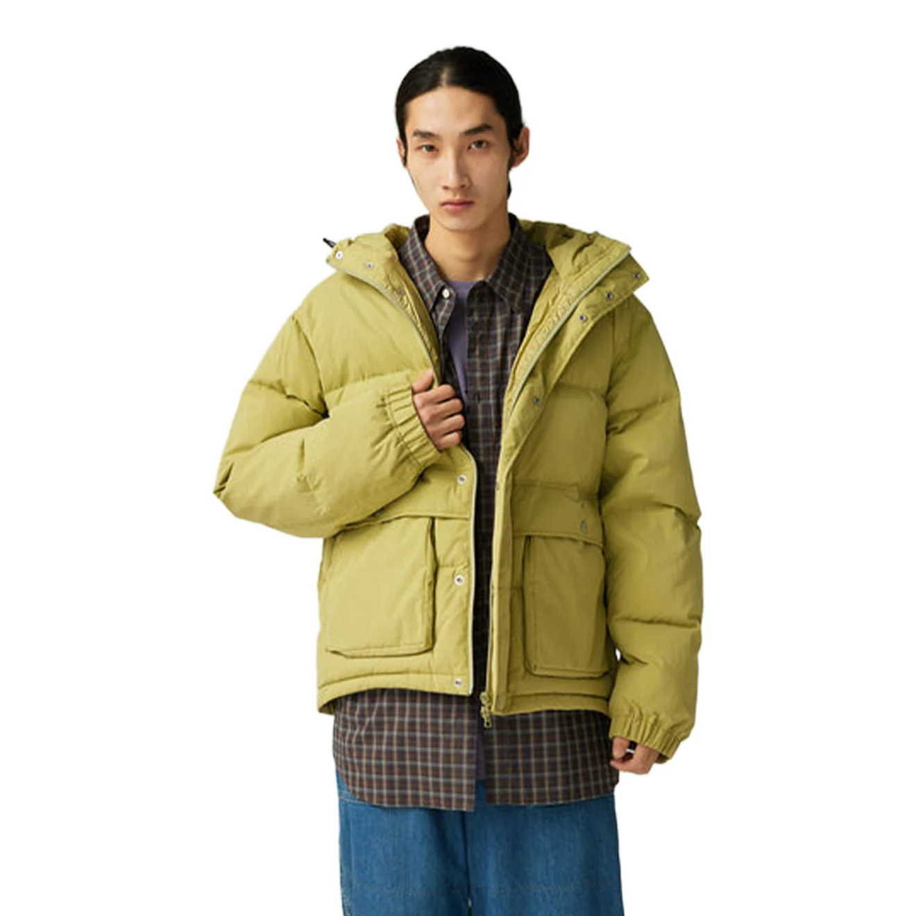Snow Peak Everyday Down Jacket Light Green - Image 3