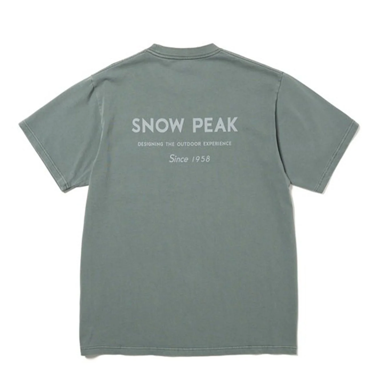 Snow Peak Garment Dyed T-Shirt Dark Green - Image 2