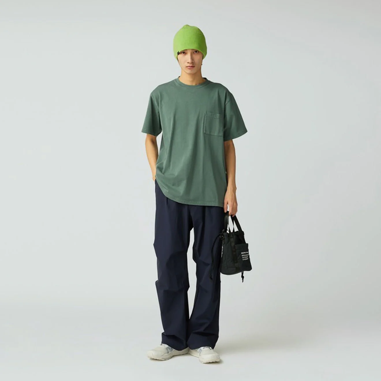 Snow Peak Garment Dyed T-Shirt Dark Green - Image 4