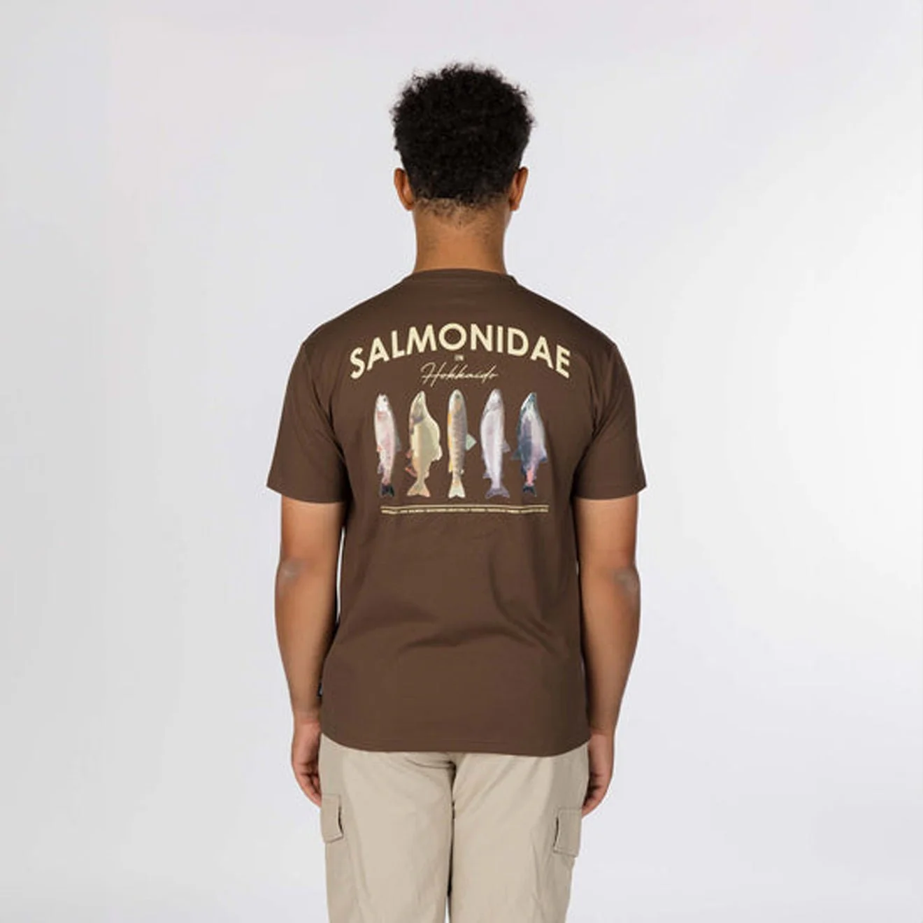 Snow Peak Northland Trout Dry T-Shirt Brown - Image 4