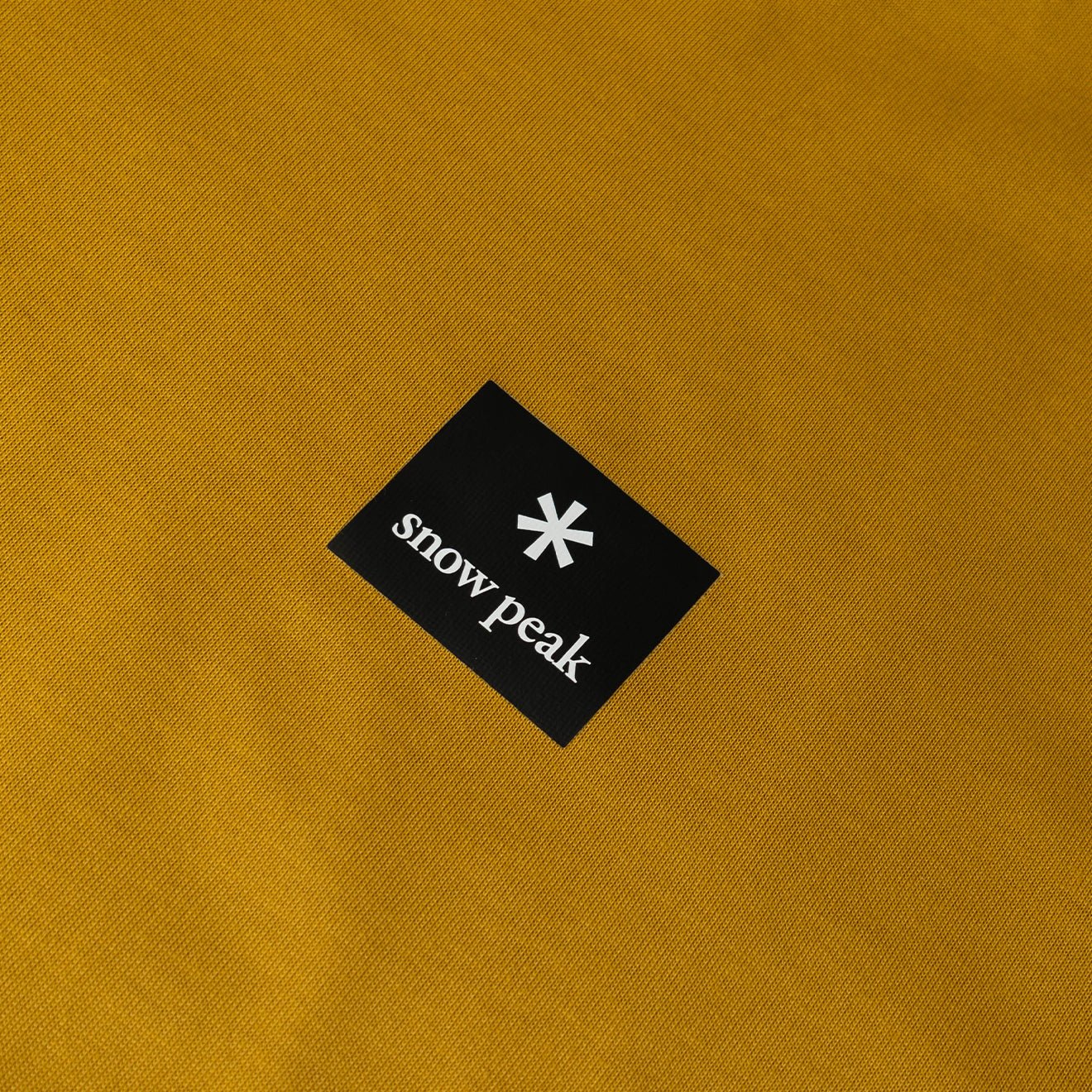 Snow Peak Standard Square Logo T-Shirt Yellow - Image 3