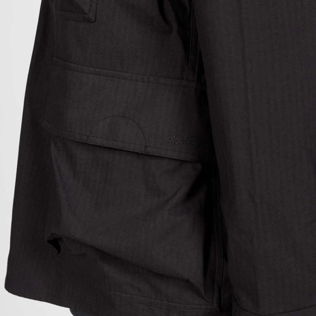 Snow Peak TAKIBI Herringbone Shirt Jacket Black - Image 5