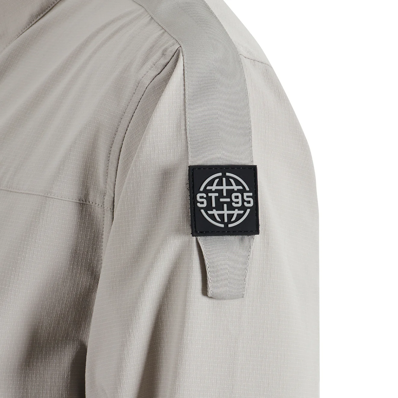 ST95 4 Way Stretch Zip Through Jacket Light Grey - Image 3